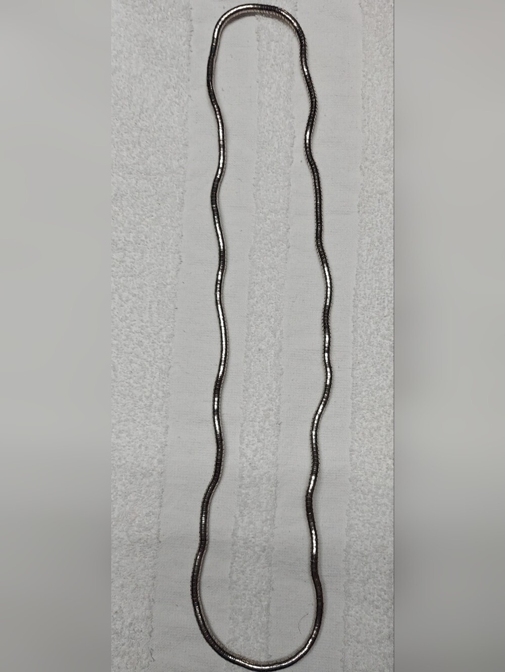 Coiled Silvertone Necklace